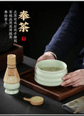 Charger l'image dans la visionneuse de la galerie, Kit Matcha Japonais Rustique – Bol Matcha Vert Texturé et Fouet Matcha pour THÉ MATCHA