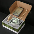 Charger l'image dans la visionneuse de la galerie, Kit Matcha Japonais Rustique – Bol Matcha Vert Texturé et Fouet Matcha pour THÉ MATCHA