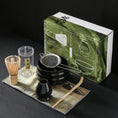 Charger l'image dans la visionneuse de la galerie, Kit Matcha Japonais Rustique – Bol Matcha Vert Texturé et Fouet Matcha pour THÉ MATCHA
