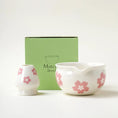 Charger l'image dans la visionneuse de la galerie, Bol Matcha Sakura – Bol Matcha Rose Fleuri pour THÉ MATCHA - Oshi Matcha