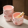 Charger l'image dans la visionneuse de la galerie, Bol Matcha Sakura – Bol Matcha Rose Fleuri pour THÉ MATCHA - Oshi Matcha