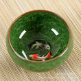 Charger l'image dans la visionneuse de la galerie, Bol Matcha – The Matcha – Bleu Profond Motif Poisson Koi - Oshi Matcha