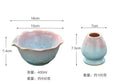 Charger l'image dans la visionneuse de la galerie, Bol Matcha – The Matcha – Floral Rose avec Support Fouet - Oshi Matcha