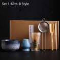 Charger l'image dans la visionneuse de la galerie, Kit Matcha Bleu Nuit – Bol Céramique, Fouet Bambou et Accessoires - Oshi Matcha