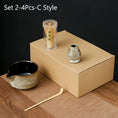 Charger l'image dans la visionneuse de la galerie, Kit Matcha Bleu Nuit – Bol Céramique, Fouet Bambou et Accessoires - Oshi Matcha