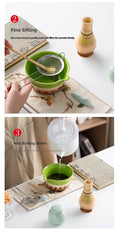 Charger l'image dans la visionneuse de la galerie, Kit Matcha Dégradé Rose – Bol Matcha avec Bec Verseur et Fouet Matcha pour THÉ MATCHA - Oshi Matcha