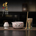 Charger l'image dans la visionneuse de la galerie, Kit Matcha Fleur Artisanale – Bol Matcha Céramique et Fouet Matcha pour THÉ MATCHA - Oshi Matcha