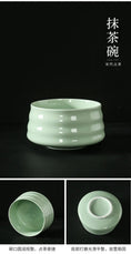 Charger l'image dans la visionneuse de la galerie, Kit Matcha Japonais Rustique – Bol Matcha Vert Texturé et Fouet Matcha pour THÉ MATCHA - Oshi Matcha
