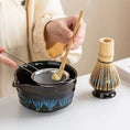 Charger l'image dans la visionneuse de la galerie, Kit Matcha Nuit Étoilée – Bol Matcha Noir et Fouet Matcha pour THÉ MATCHA - Oshi Matcha