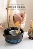 Charger l'image dans la visionneuse de la galerie, Kit Matcha Nuit Étoilée – Bol Matcha Noir et Fouet Matcha pour THÉ MATCHA - Oshi Matcha