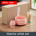 Charger l'image dans la visionneuse de la galerie, Kit Matcha Rose Céramique – Set Matcha Japonais pour THÉ MATCHA - Oshi Matcha
