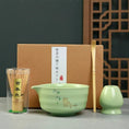 Charger l'image dans la visionneuse de la galerie, Kit Matcha – The Matcha – Vert Naturel avec Bol et Fouet Bambou - Oshi Matcha