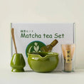 Charger l'image dans la visionneuse de la galerie, Kit Matcha Traditionnel Vert – Bol Matcha Céramique et Fouet Matcha pour THÉ MATCHA - Oshi Matcha