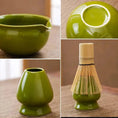 Charger l'image dans la visionneuse de la galerie, Kit Matcha Traditionnel Vert – Bol Matcha Céramique et Fouet Matcha pour THÉ MATCHA - Oshi Matcha