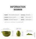 Charger l'image dans la visionneuse de la galerie, Kit Matcha Traditionnel Vert – Bol Matcha Céramique et Fouet Matcha pour THÉ MATCHA - Oshi Matcha