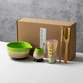 Charger l'image dans la visionneuse de la galerie, Kit Matcha Vert Jade – Bol Céramique, Fouet Bambou et Accessoires - Oshi Matcha