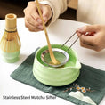 Charger l'image dans la visionneuse de la galerie, Kit Matcha Zen – Bol Matcha Vert Céramique et Fouet Matcha pour THÉ MATCHA - Oshi Matcha