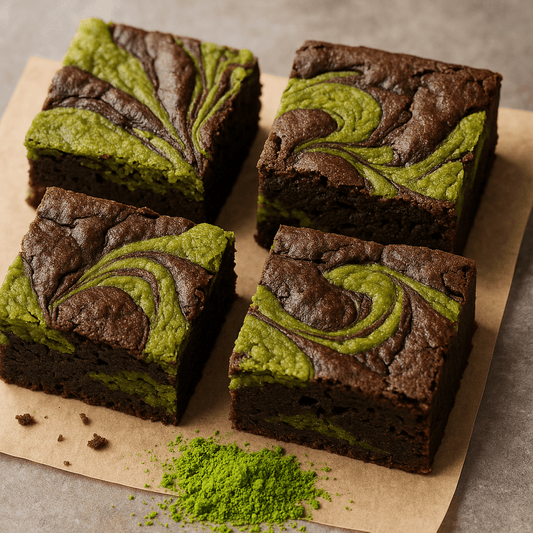Brownies au Matcha et Chocolat Noir : Intensité et équilibre parfait - Oshi Matcha