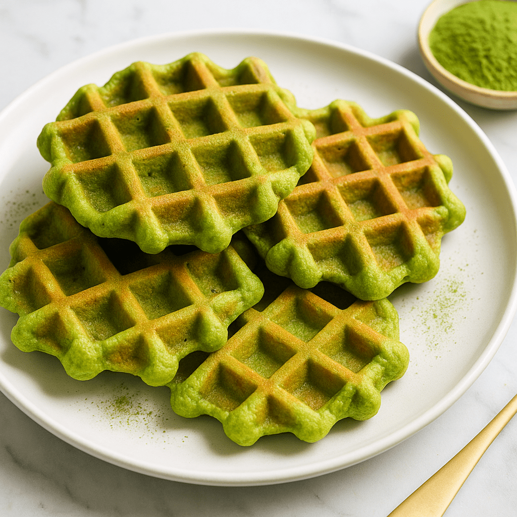 Gaufres au Matcha : Moelleuses, croustillantes et uniques - Oshi Matcha