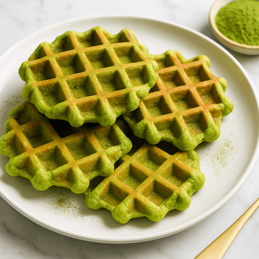 Gaufres au Matcha : Moelleuses, croustillantes et uniques - Oshi Matcha