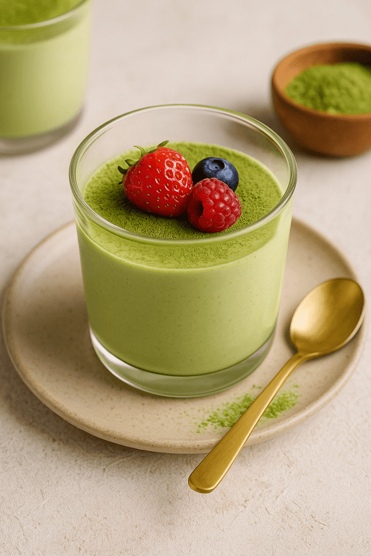 Panna Cotta au Matcha : Un dessert italien aux accents japonais - Oshi Matcha