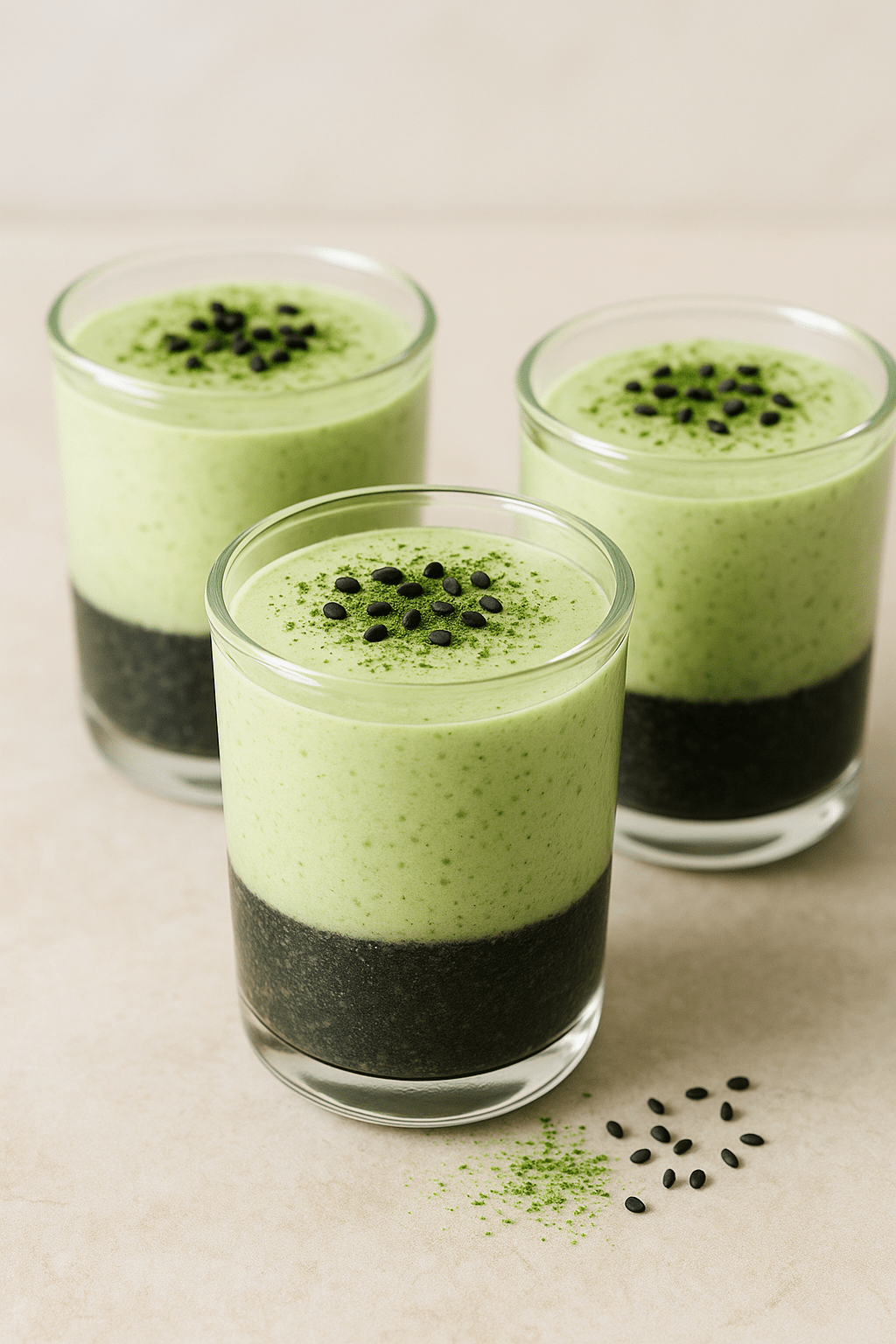 Parfait glacé au Matcha et Sésame Noir : l’alliance subtile du Japon - Oshi Matcha