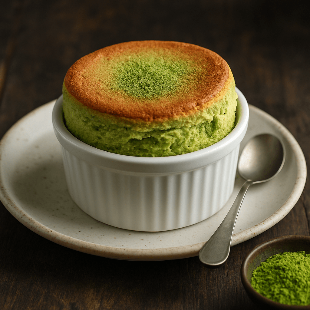 Soufflé au Matcha : Légèreté et raffinement japonais - Oshi Matcha