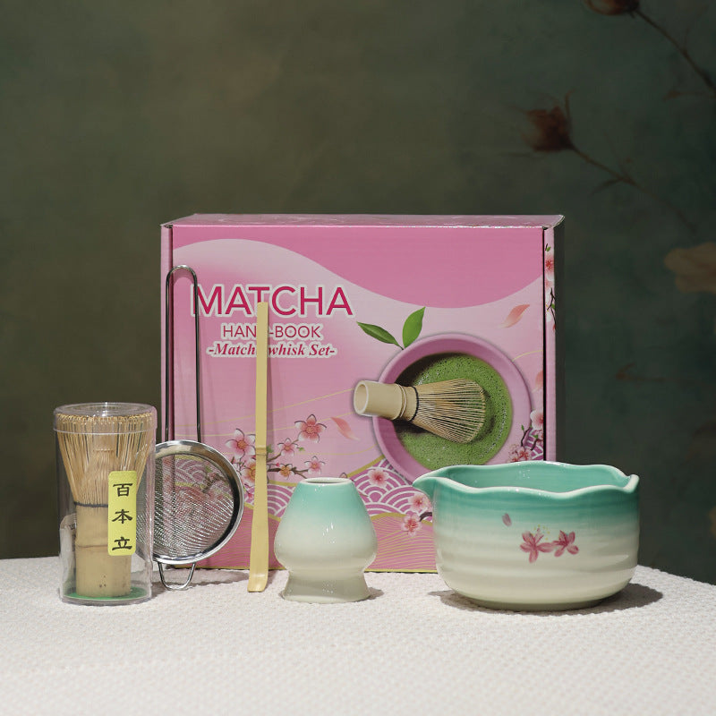 Kit Matcha rose Sakura – Set Matcha Cérémonie pour THÉ MATCHA