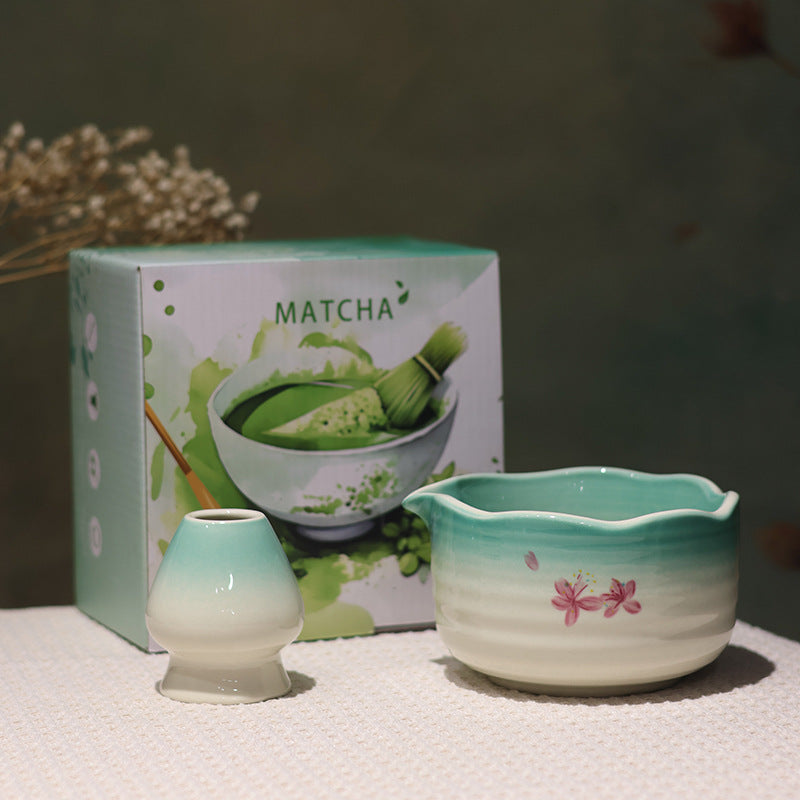 Kit Matcha rose Sakura – Set Matcha Cérémonie pour THÉ MATCHA