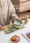 Charger l'image dans la visionneuse de la galerie, Kit Matcha Floral Vert – Bol Matcha Céramique et Fouet Matcha pour THÉ MATCHA
