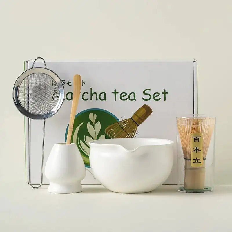 Kit Matcha Traditionnel Vert – Bol Matcha Céramique et Fouet Matcha pour THÉ MATCHA