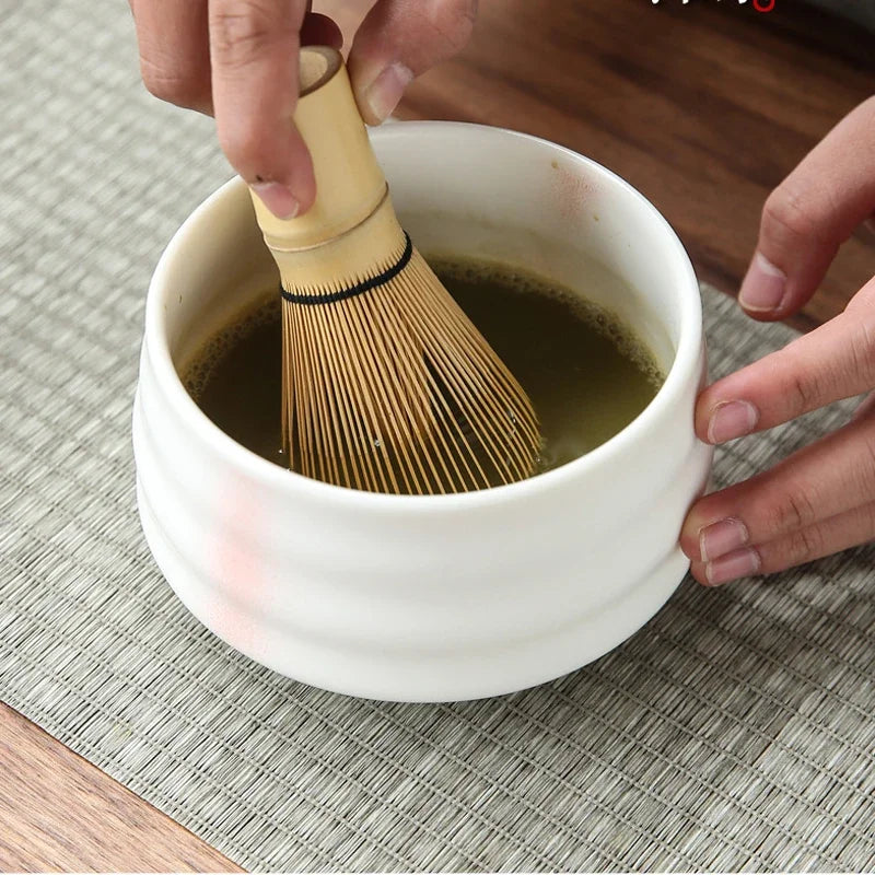 Kit Matcha Rose Céramique – Set Matcha Japonais pour THÉ MATCHA