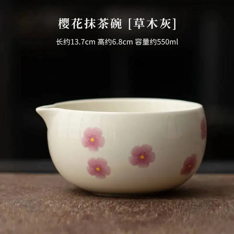 Kit Matcha Sakura – Bol Matcha Fleuri et Fouet Matcha pour THÉ MATCHA
