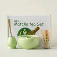 Charger l'image dans la visionneuse de la galerie, Kit Matcha Traditionnel Vert – Bol Matcha Céramique et Fouet Matcha pour THÉ MATCHA
