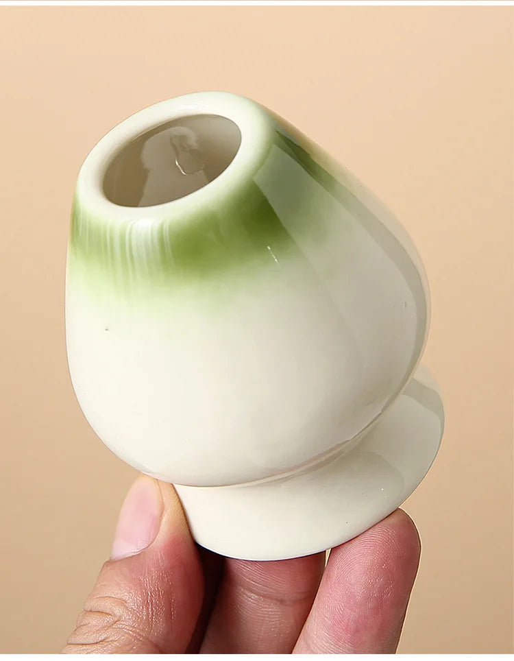 Kit Matcha Floral Vert – Bol Matcha Céramique et Fouet Matcha pour THÉ MATCHA