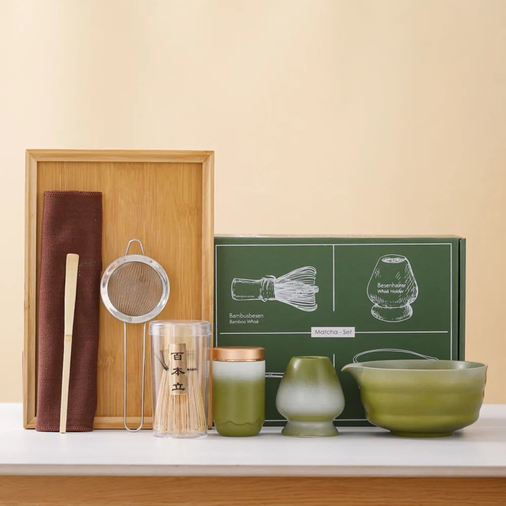 Kit Matcha Japonais Authentique – Bol Matcha Vert et Fouet Matcha pour THÉ MATCHA