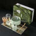 Charger l'image dans la visionneuse de la galerie, Kit Matcha Japonais Rustique – Bol Matcha Vert Texturé et Fouet Matcha pour THÉ MATCHA
