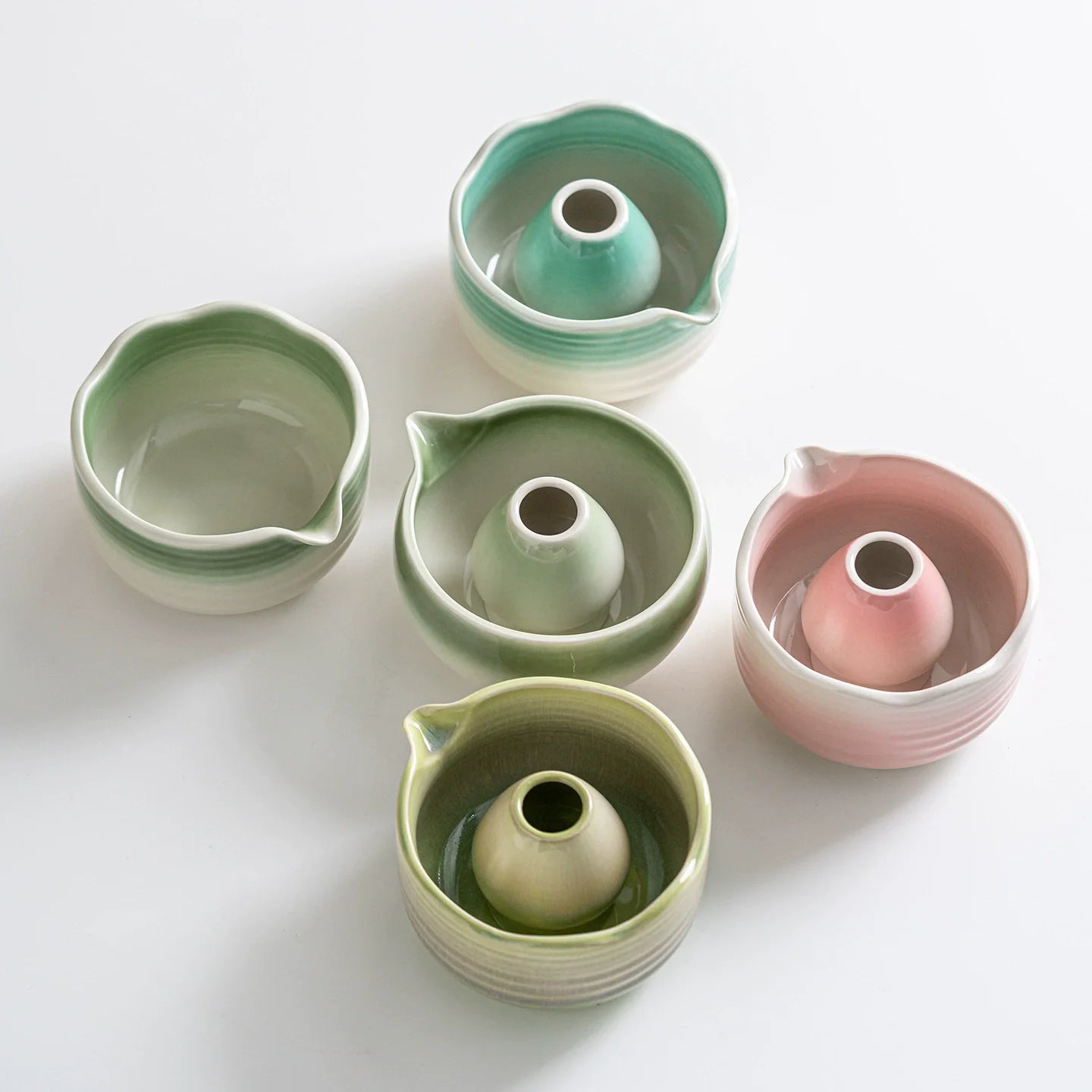 Kit Matcha Floral Vert – Bol Matcha Céramique et Fouet Matcha pour THÉ MATCHA