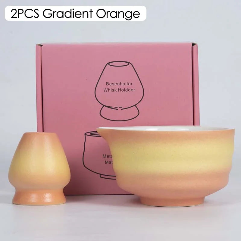Kit Matcha Dégradé – Bol Matcha Céramique, Fouet Matcha et Accessoires pour THÉ MATCHA
