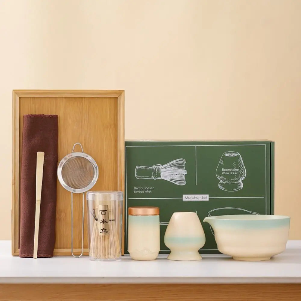 Kit Matcha Japonais Authentique – Bol Matcha Vert et Fouet Matcha pour THÉ MATCHA