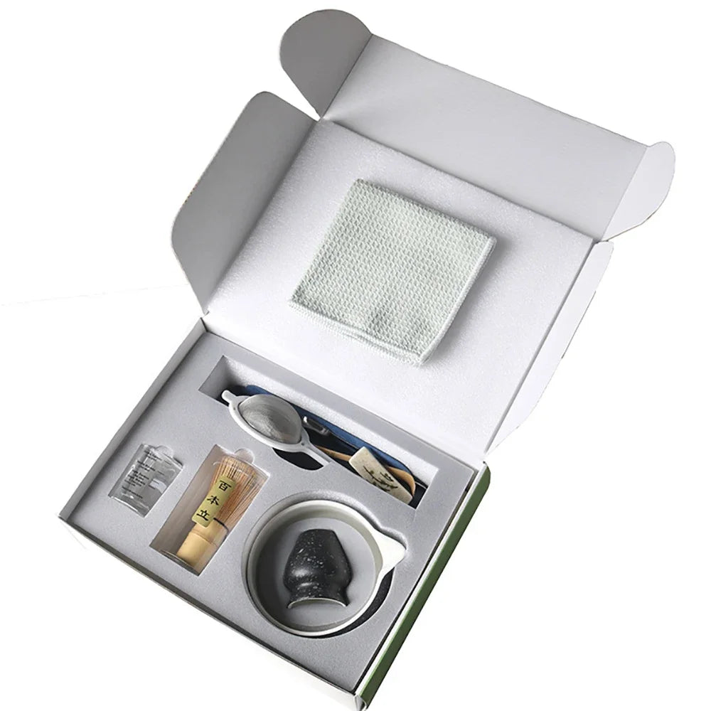 Kit Matcha Japonais – Matcha Kit Complet avec Bol Matcha et Fouet Matcha pour THÉ MATCHA