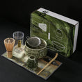 Charger l'image dans la visionneuse de la galerie, Kit Matcha Japonais Rustique – Bol Matcha Vert Texturé et Fouet Matcha pour THÉ MATCHA
