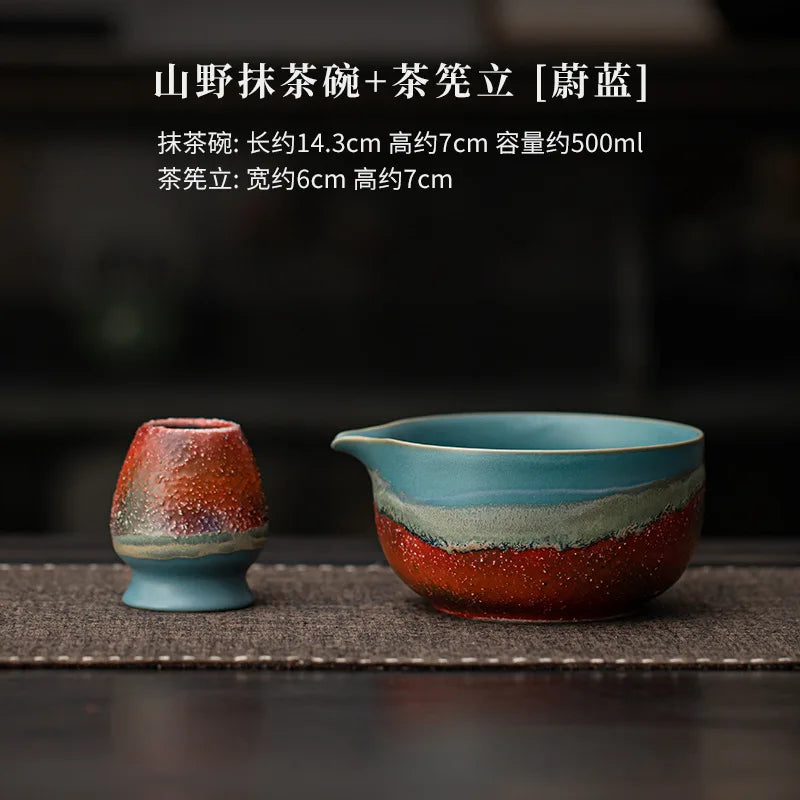 Bol Matcha Montagne – Bol Matcha Céramique Artisanale pour THÉ MATCHA