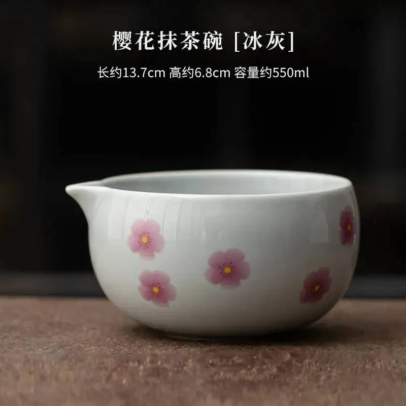Kit Matcha Sakura – Bol Matcha Fleuri et Fouet Matcha pour THÉ MATCHA