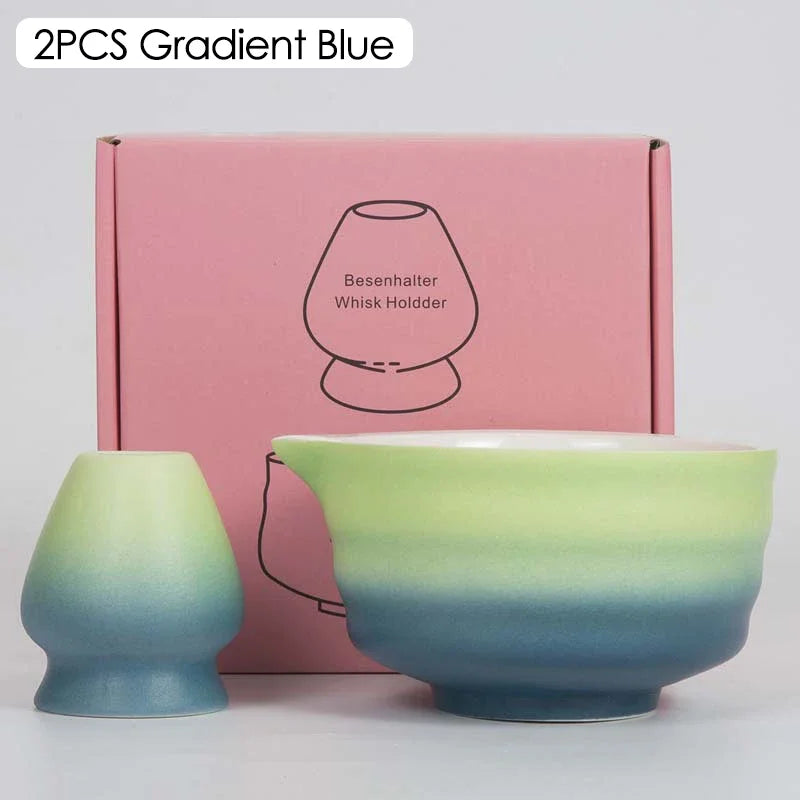 Kit Matcha Dégradé – Bol Matcha Céramique, Fouet Matcha et Accessoires pour THÉ MATCHA