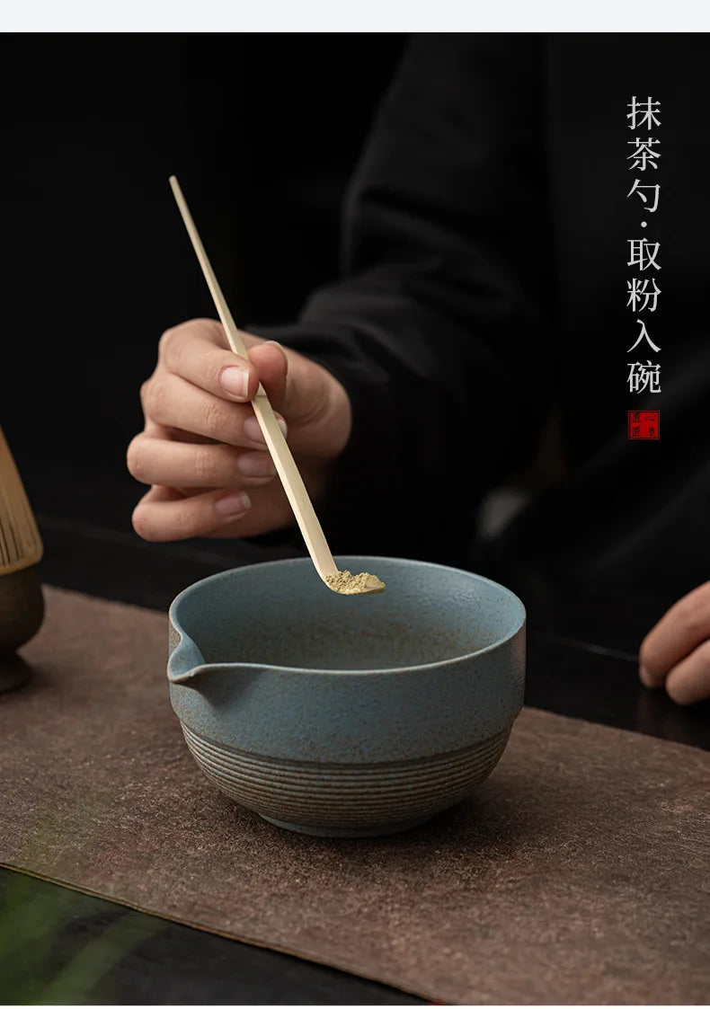 Bol Matcha Traditionnel – Bol Matcha avec Fouet Bambou Matcha pour THÉ MATCHA