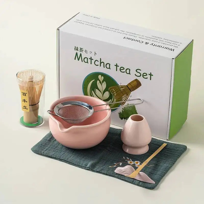 Kit Matcha Traditionnel Vert – Bol Matcha Céramique et Fouet Matcha pour THÉ MATCHA