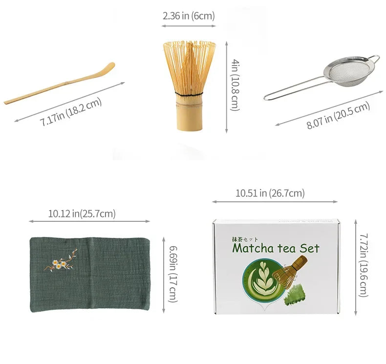 Kit Matcha Zen – Bol Matcha Vert Céramique et Fouet Matcha pour THÉ MATCHA