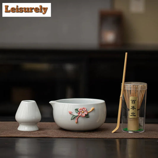 Kit Matcha Complet – Bol Matcha et Fouet Bambou Matcha pour THÉ MATCHA