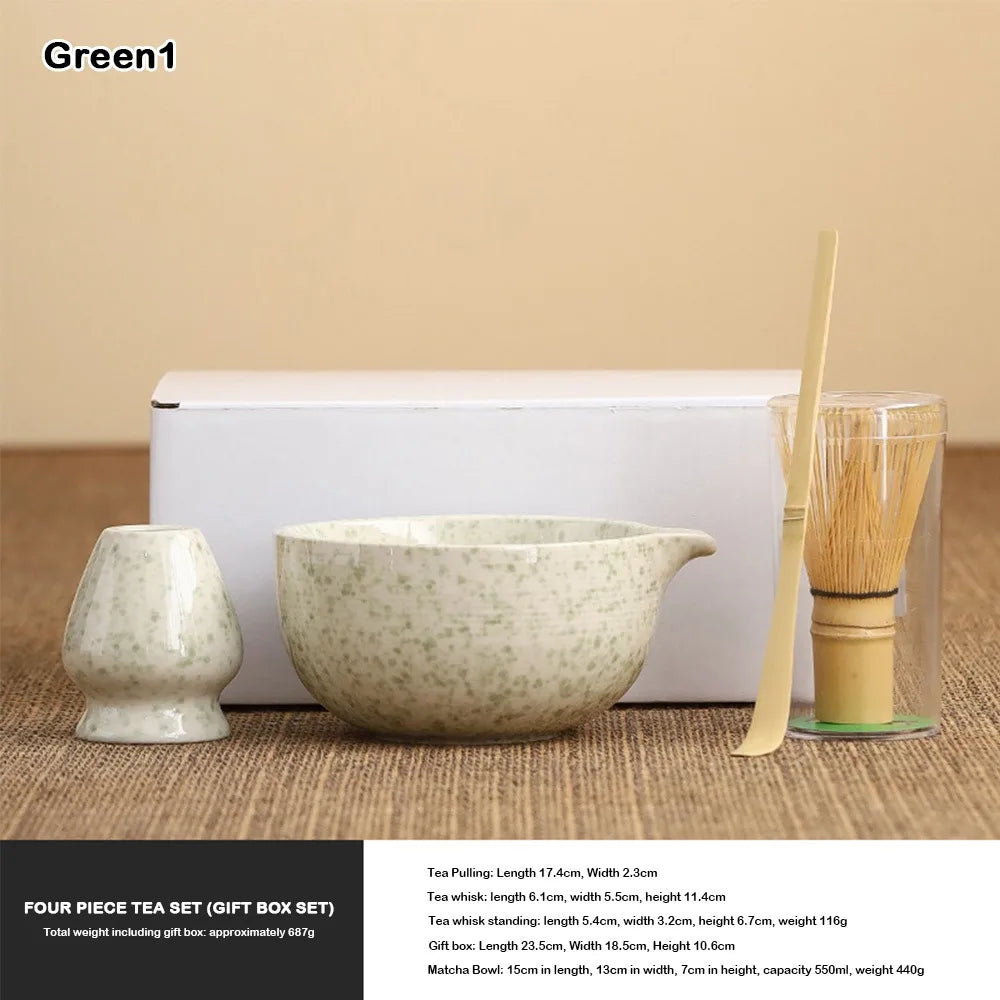 Kit Matcha Noir Élégant – Bol Matcha Céramique et Fouet Matcha pour THÉ MATCHA